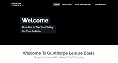 Desktop Screenshot of gunthorpeleisureboats.co.uk