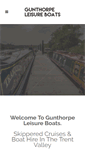 Mobile Screenshot of gunthorpeleisureboats.co.uk
