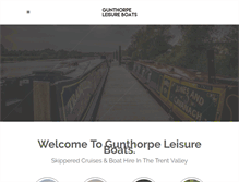 Tablet Screenshot of gunthorpeleisureboats.co.uk